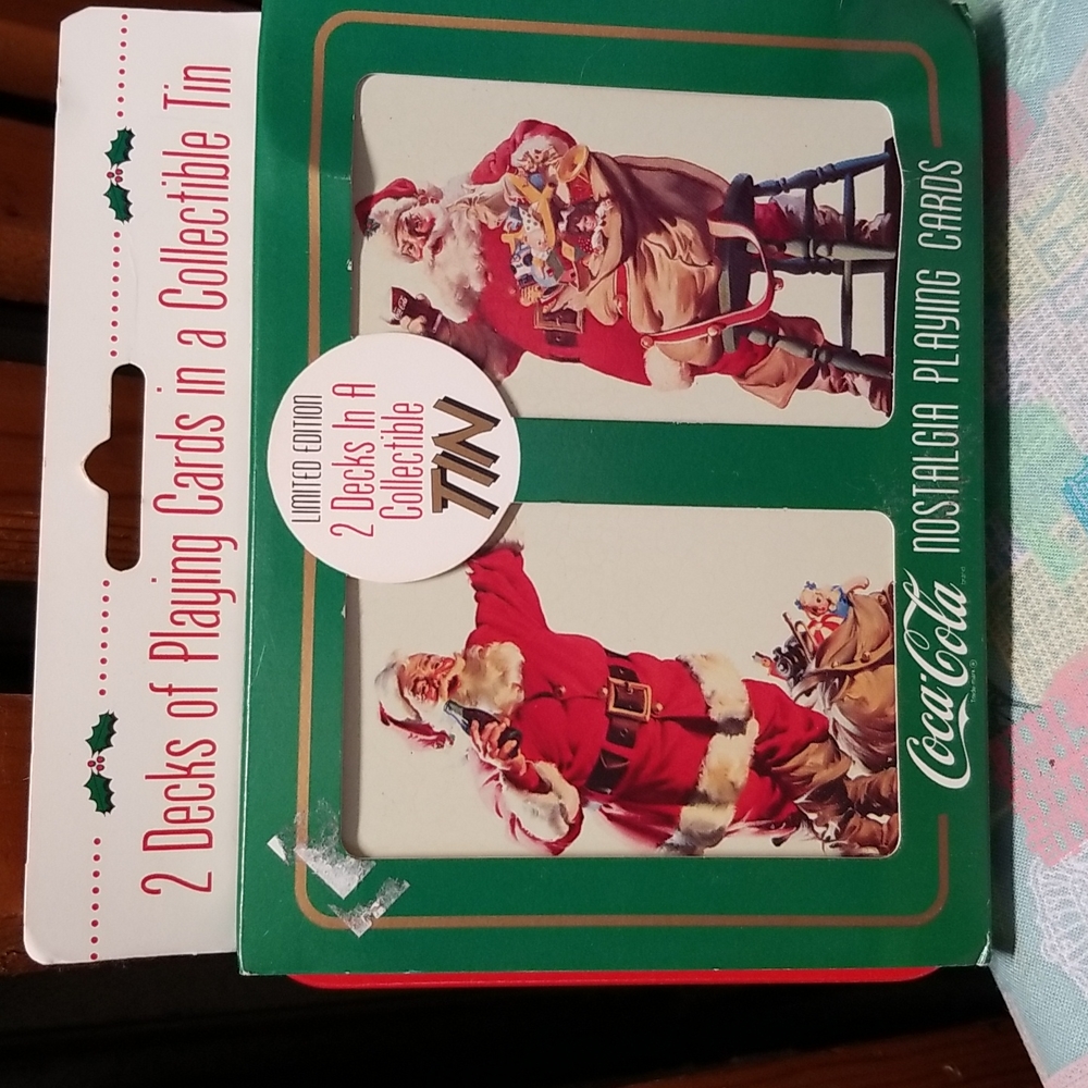1995 Limited Edition Coca Cola Santa cards